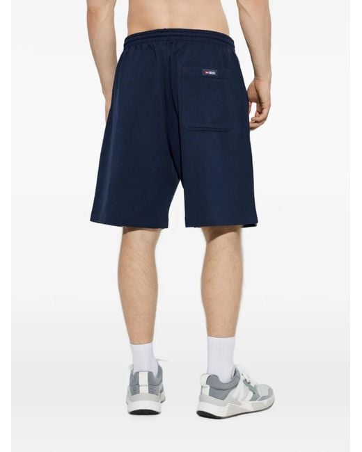 DIESEL Blue Lucas-D-Core Drawstring Shorts for men