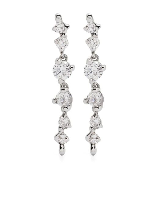 Maria Black White Arctic Stud Earrings