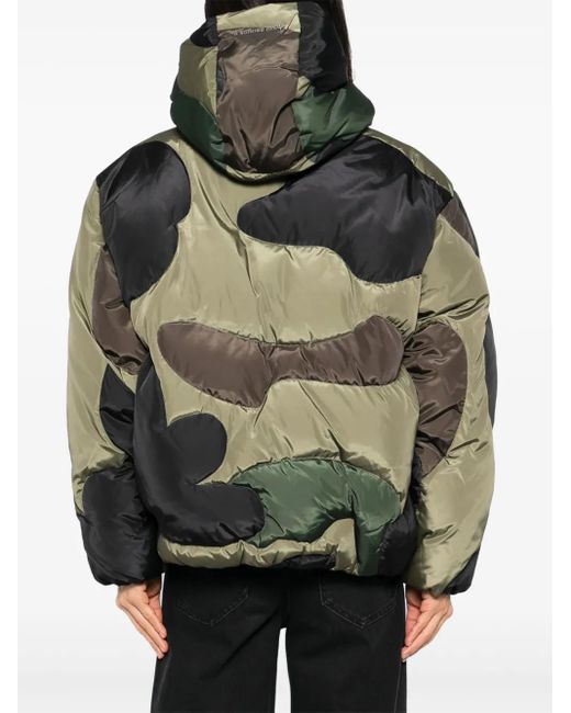 Piumino 1St Camo di A Bathing Ape in Green da Uomo