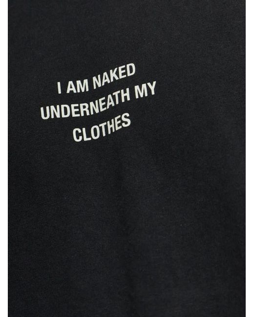 Vetements Black Graphic-Print Cotton T-Shirt for men