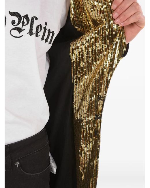 Philipp Plein Metallic Sequin-Embellished Jacket