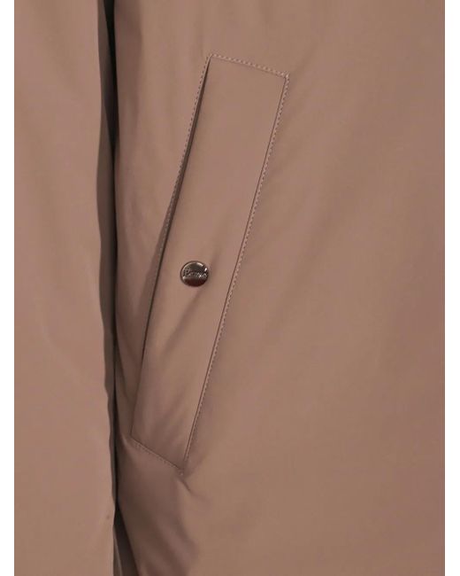 Herno Brown Hooded Parka for men