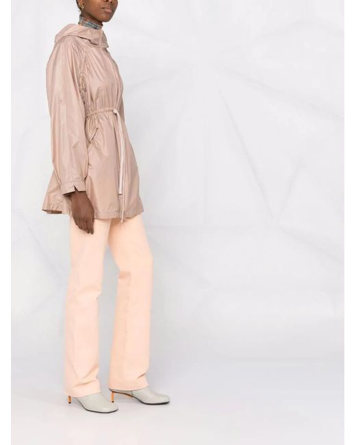 Herno Pink Drawstring-Waist Hooded Jacket