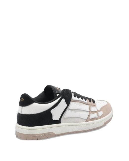 Amiri Natural Skel Top Leather Sneakers for men