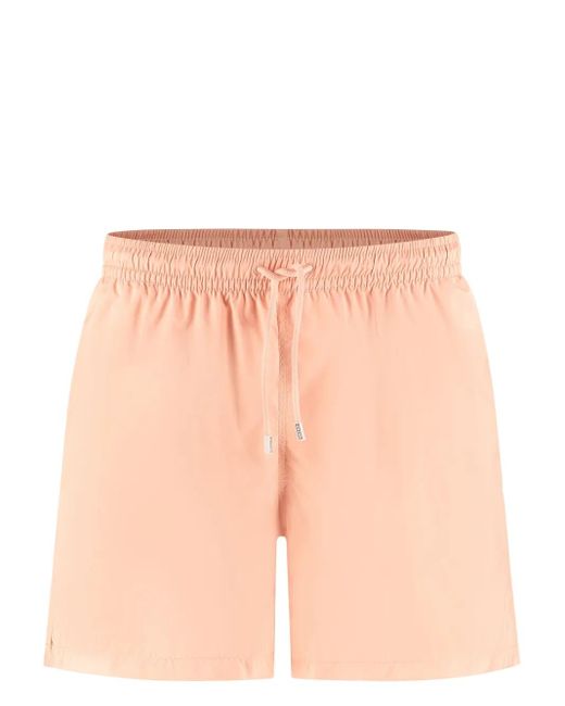 Fedeli Pink Short De Bain À Patch Logo for men