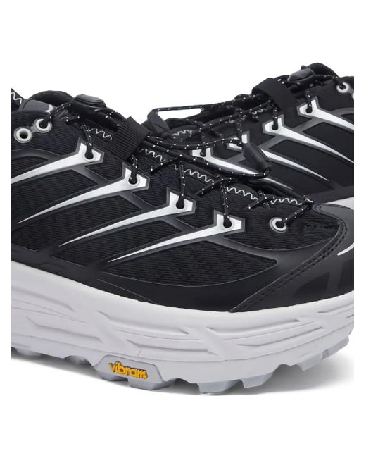 Sneakers Mafate Three2 Con Inserti di Hoka One One in Black