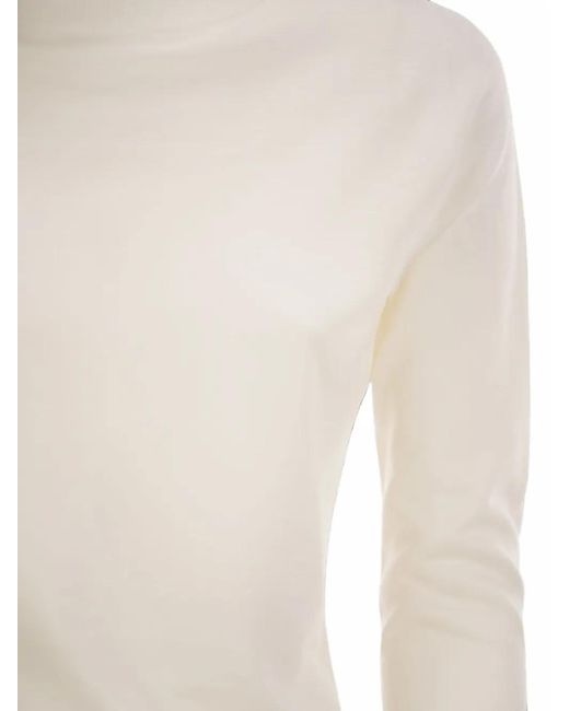 Fabiana Filippi White Turtle-Neck Sweater
