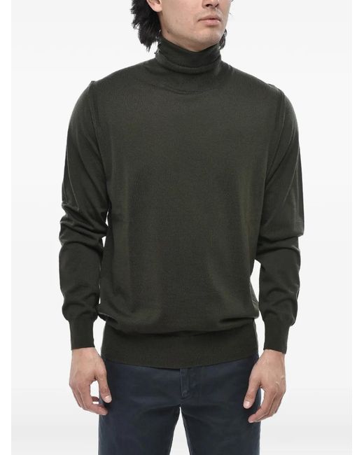 Paolo Pecora Gray Long-Sleeves Sweater for men