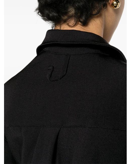 Jacquemus Black La Chemise Pablo Asymmetric Shirt