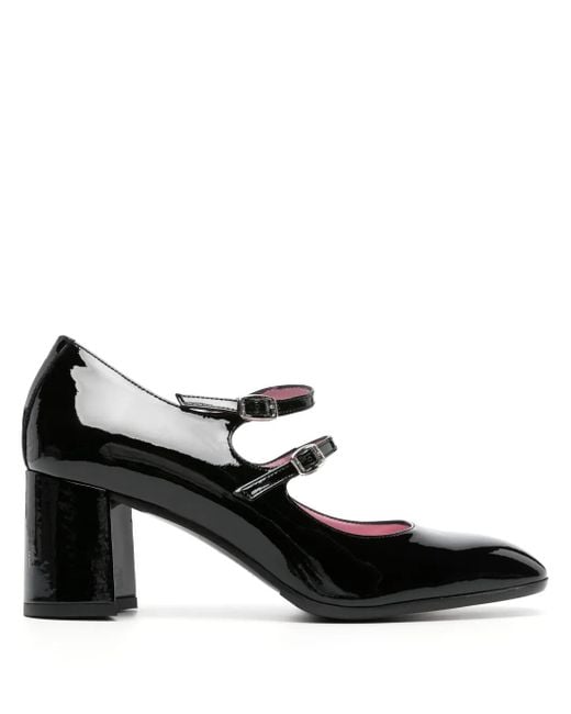 CAREL PARIS Black Alice 60Mm Patent Leather Pumps