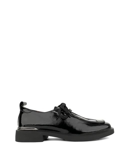 Linda Baumann Black Lace-Up Shoes