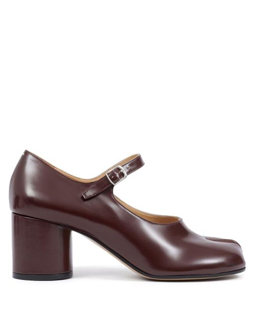 Mary Janes 60mm di Maison Margiela in Brown