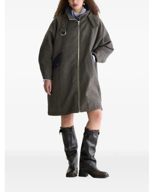 Bellerose Gray Juny Houndstooth Coat