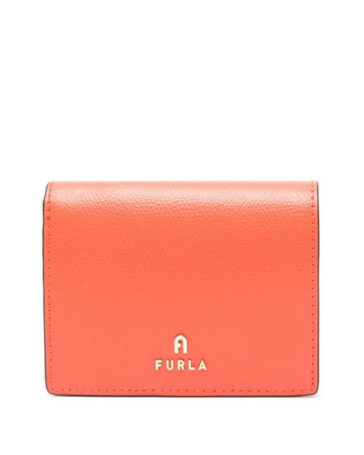 Furla Pink Small Camelia Leather Wallet