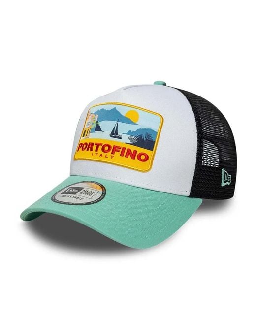 KTZ Blue Portofino-Patch Trucker Cap for men
