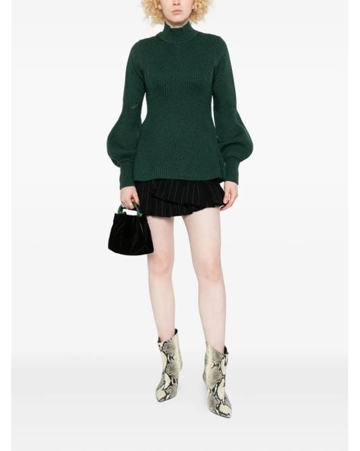 Zimmermann Green Hypnotic Ribbed Sweater