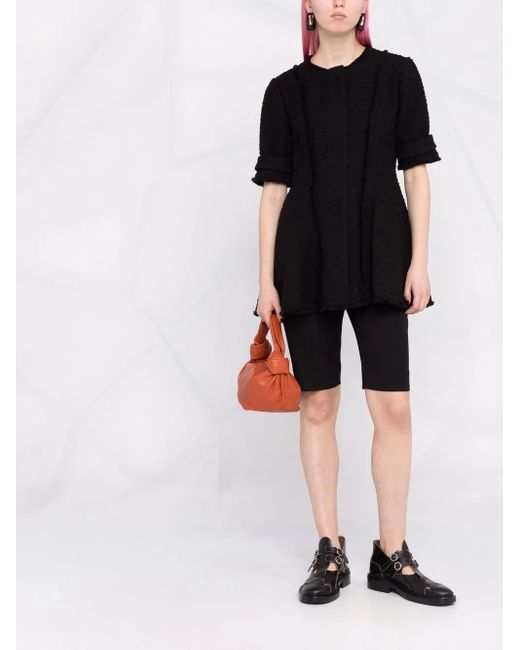 Proenza Schouler Black Raw Edge Tweed Jacket