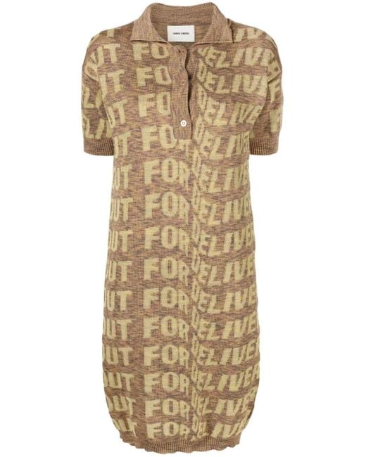 Henrik Vibskov Natural Signed Polo Dress