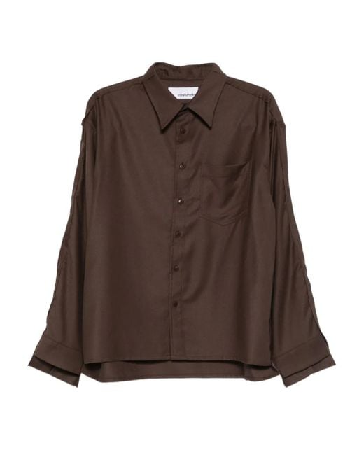 Costumein Brown Patch-Pocket Shirt for men