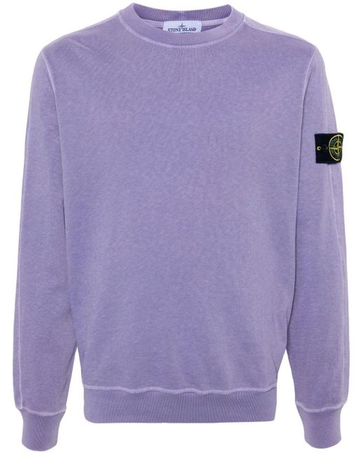 Stone Island Sweatshirt mit Kompass-Patch in Purple für Herren