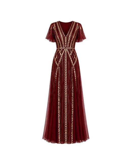 Temperley London Red Robe Longue Viola