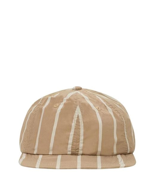 Aimé Leon Dore Natural Striped-Pattern Crusher Hat for men