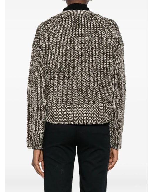 Marc O' Polo Brown Buttonned Knit Cardigan