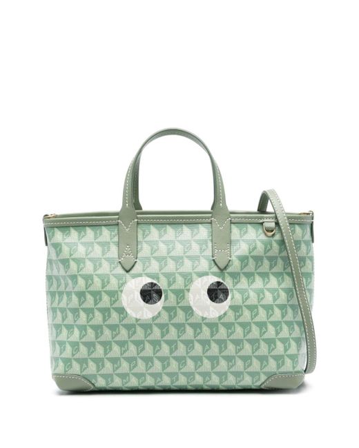 Petit sac à main I Am A Plastic Bag Anya Hindmarch en coloris Green