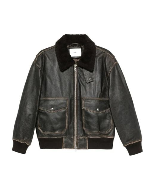 Jeans Ribcage Straight In Pelle Sintetica - Nero | 's® IT