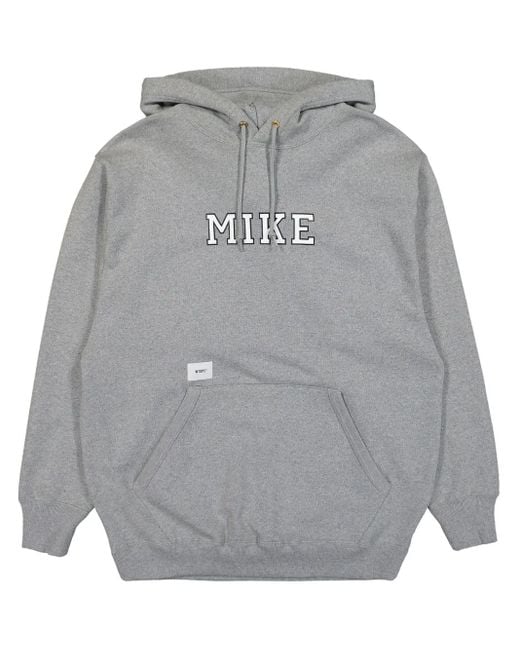 (w)taps Gray Academy Hoodie for men