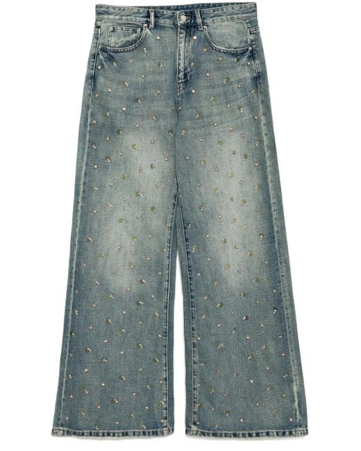 Jeans Con Decorazione Di Perline di JNBY in Blue