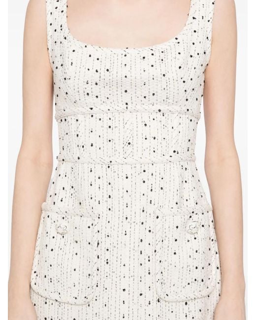 Elie Saab White Zip Fastening Dress