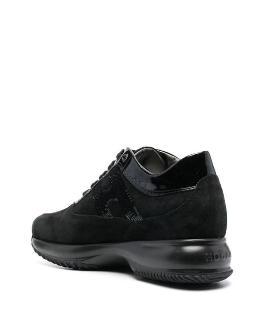 Hogan Black 'Interactive' Sneakers