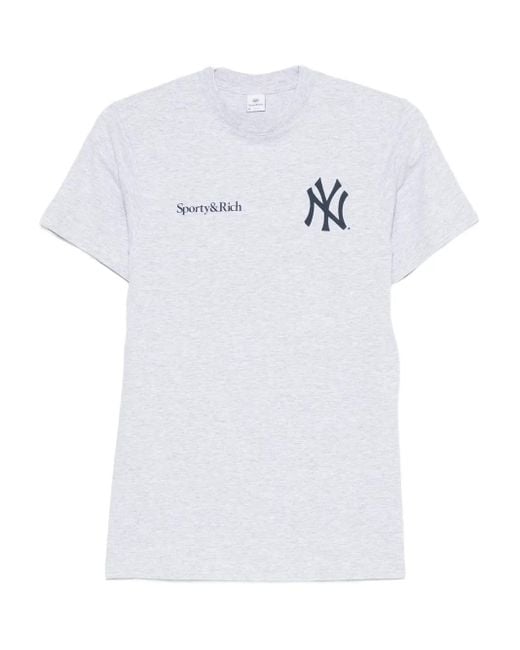 Sporty & Rich White New York Yankees T-Shirt