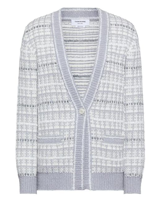 Thom Browne レディース グレー フロントポケット チェック
