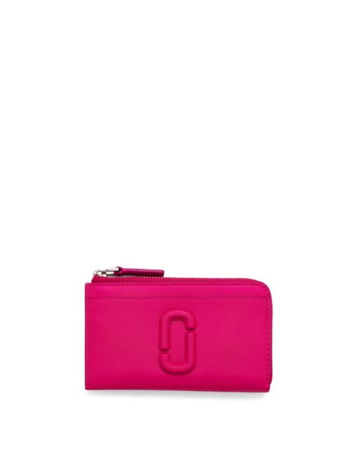 Marc Jacobs Pink The Covered J Marc Top Zip Multi Wallet