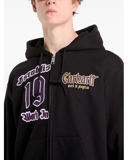 Sudadera con capucha y logo Carhartt de color Black