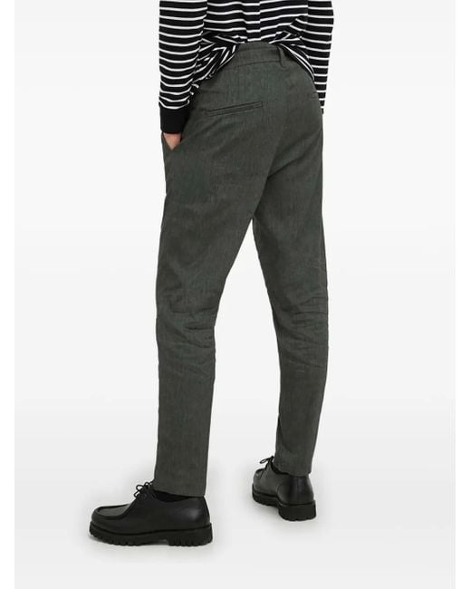 Drykorn Black Pleated-Pocket Trousers for men