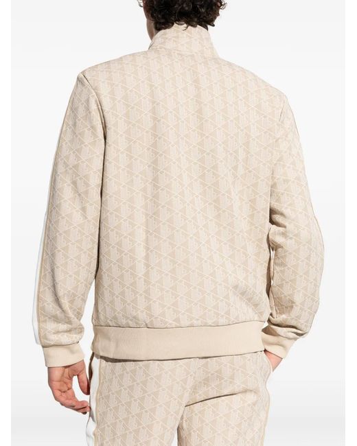 Lacoste Natural Patterned Zip-Up Sweatshirt for men