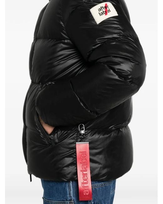 AFTER LABEL Black Chamonix Quilted Puffer Jacket for men