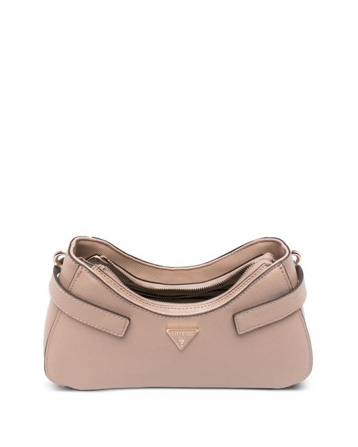 Guess Natural Serenova Structured Shoulder Bag
