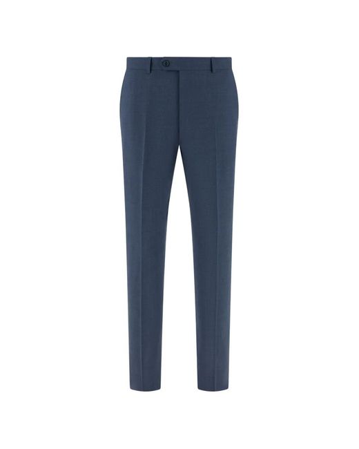 Boggi Blue Aria Regular-Fit Trousers for men