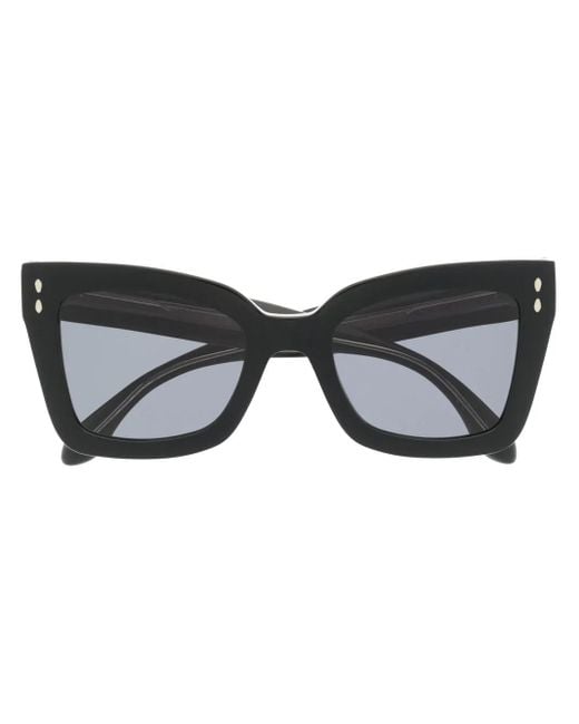 Isabel Marant Black Square-Frame Sunglasses