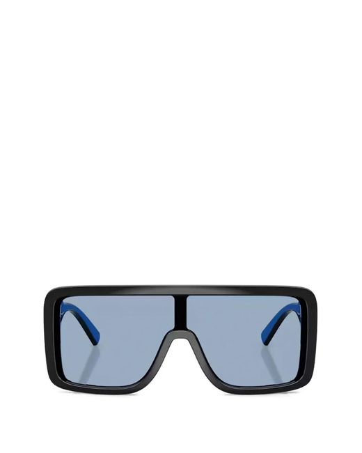Dolce & Gabbana Blue Shield-Frame Sunglasses