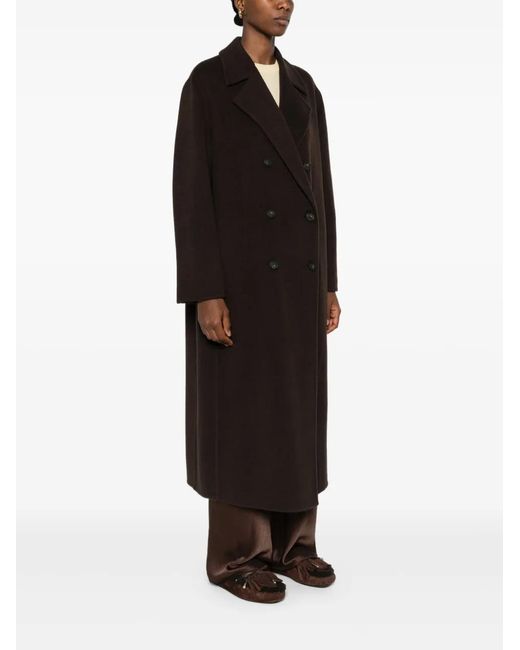 Vince Black Double-Breasted Coat