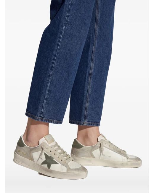 Golden Goose Deluxe Brand Natural Stardan Leather Sneakers