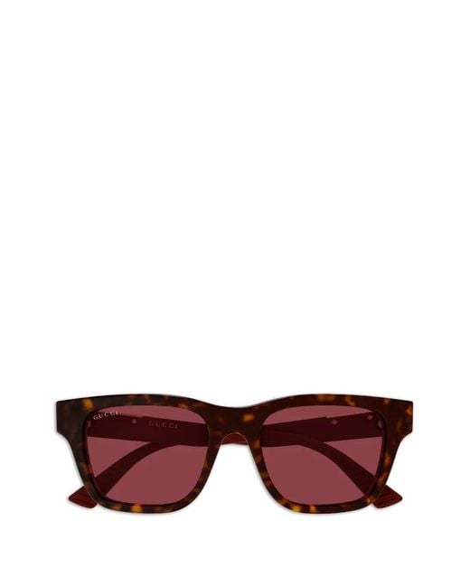 Gucci Brown Geometric-Frame Sunglasses for men