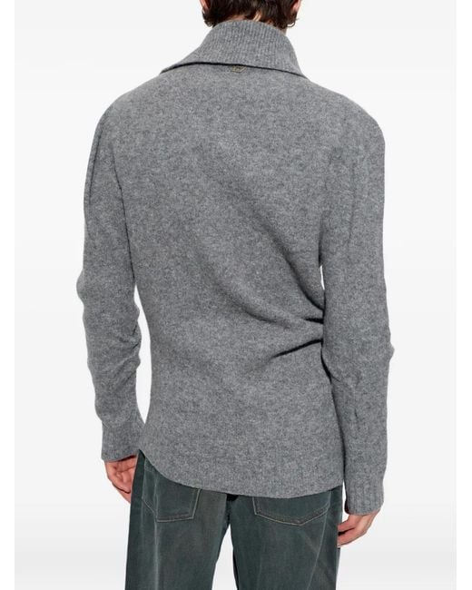 DIESEL Gray Turtleneck K-Andrew Sweater for men