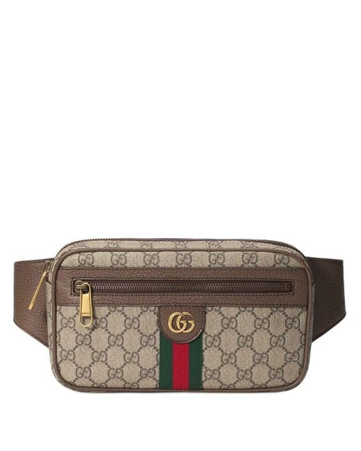 Gucci Ophidia GG Supreme Canvas Belt Bag in Natural for Men | Lyst
