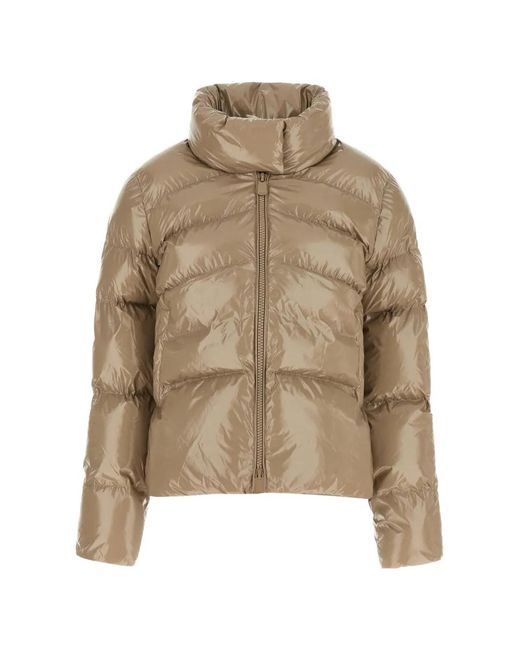 Pinko Natural Quilted High-Neck Jacket